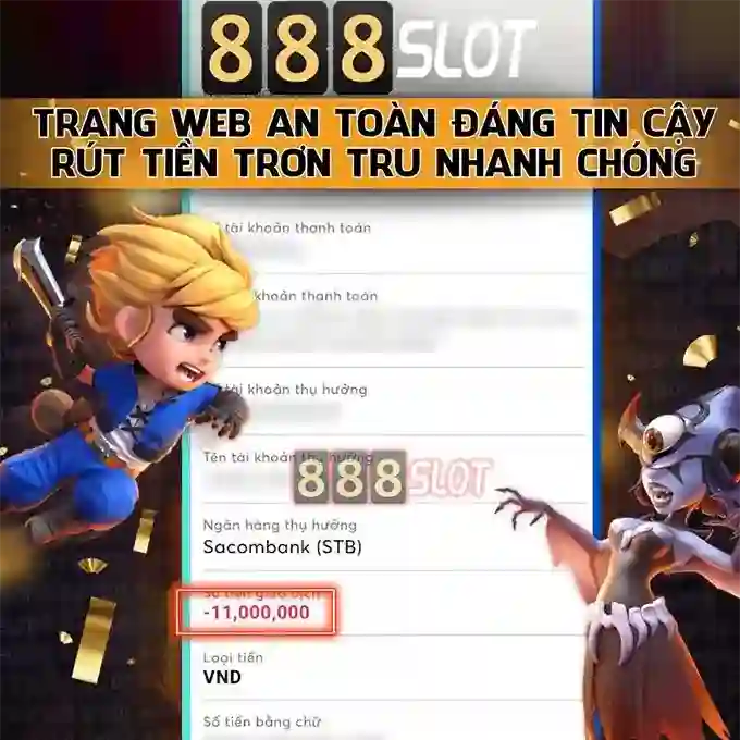 888slot - Sàn chơi slot trực tuyến nổi bật